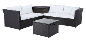 Safavieh Helga Living Set Black/Beige PAT7513A-2BX