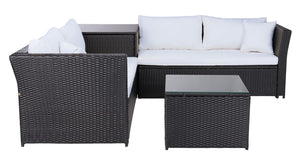 Safavieh Helga Living Set Black/Beige PAT7513A-2BX