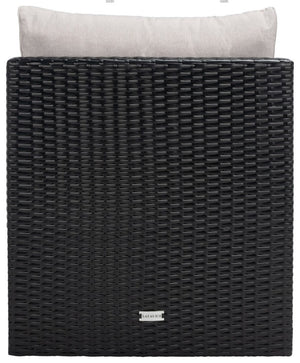 Safavieh Pramla Outdoor Sette With Otto XII23 Black / Light Grey  Steel PAT7515E