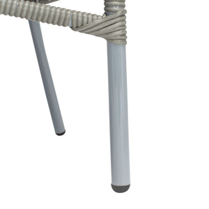 Safavieh Werner 4 Pc Living Sets Grey Wicker/White Cushion PAT7522B-2BX