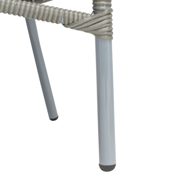 Safavieh Werner 4 Pc Living Sets Grey Wicker/White Cushion PAT7522B-2BX