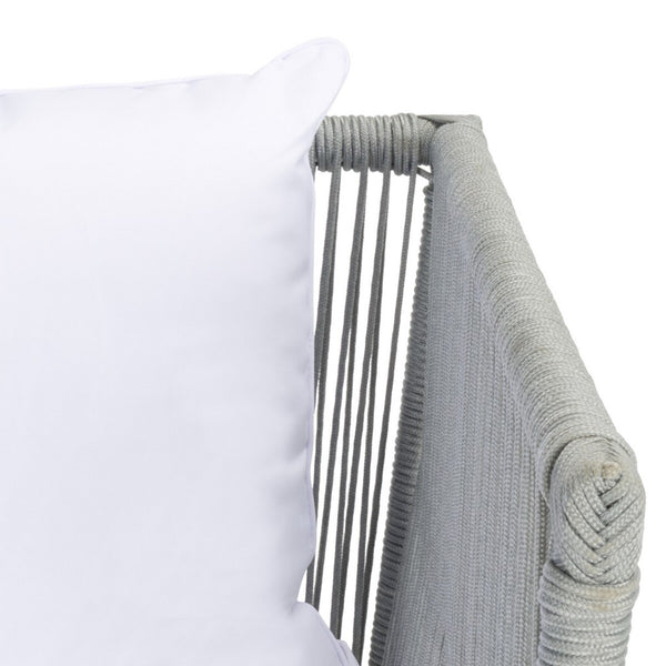 Safavieh Romlin Outdoor Dining Set XII23 Grey / White Steel PAT7528A-2BX