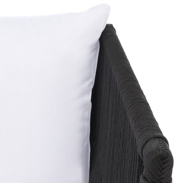 Safavieh Romlin Outdoor Dining Set XII23 Black / White Steel PAT7528B-2BX