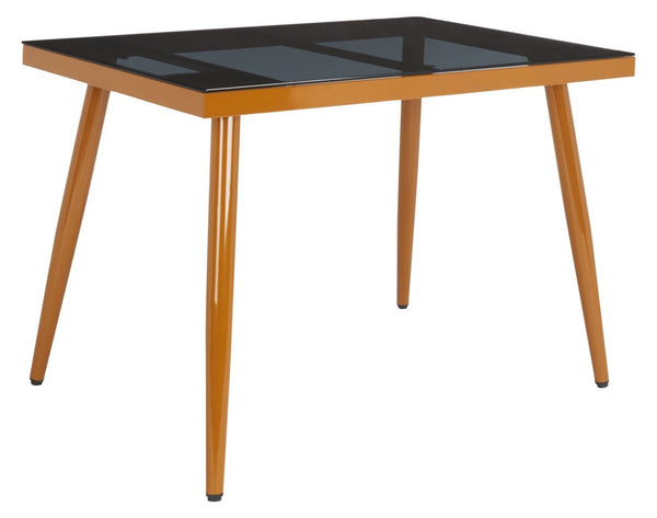 Safavieh Romlin Outdoor Dining Set XII23 Black / White Steel PAT7528B-2BX