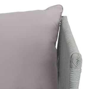 Safavieh Romlin Outdoor Dining Set XII23 Grey Steel PAT7528C-2BX