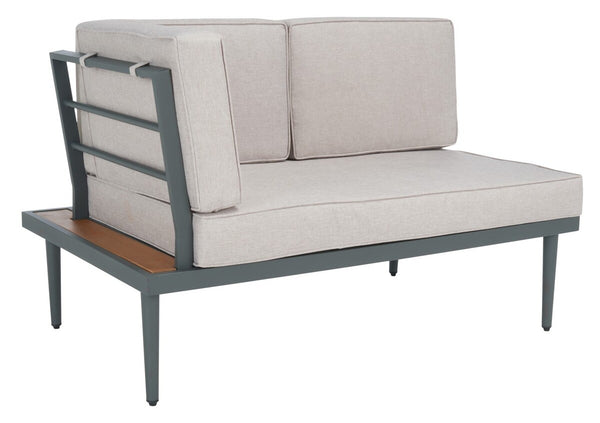 Safavieh Guthrie Corner Living Set XII23 Natural/Light Grey  Galvanized Steel PAT7724B-3BX