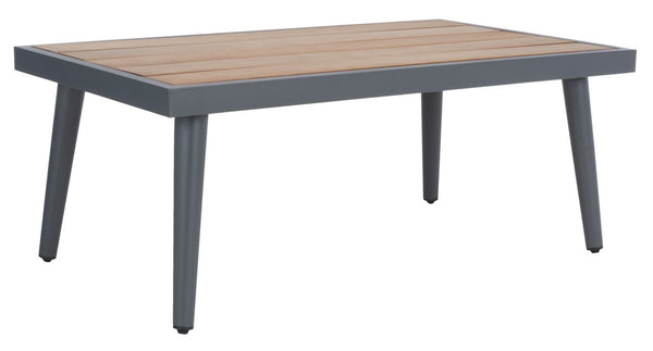 Safavieh Guthrie Corner Living Set XII23 Natural/Light Grey  Galvanized Steel PAT7724B-3BX