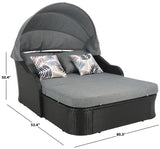 Safavieh Baloo Daybed Black / Grey PAT7735A-2BX