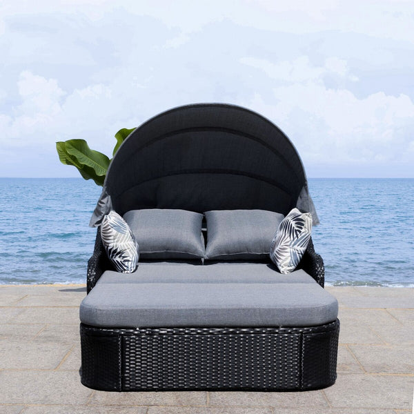Safavieh Baloo Daybed Black / Grey PAT7735A-2BX
