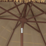 Safavieh Nemery 11Ft Tiki Umbrella XII23 Tiki Aluminum PAT8112A