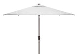 Safavieh Kamen 6.5 X 10 Ft Rect Market Umbrella White Aluminum PAT8301F