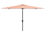 Safavieh Iris Fashion Line 6.5 X 10 Ft Rect Umbrella XII23 Orange Stripe Aluminum PAT8304C