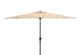 Safavieh Athens 6.5 X 10 Ft Rect Crank Umbrella Beige Aluminum PAT8307B