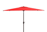 Safavieh Athens 6.5 X 10 Ft Rect Crank Umbrella Red Aluminum PAT8307F