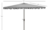 Safavieh Venice 6.5 X 10 Ft Rect Crank Umbrella Grey Aluminum PAT8310B