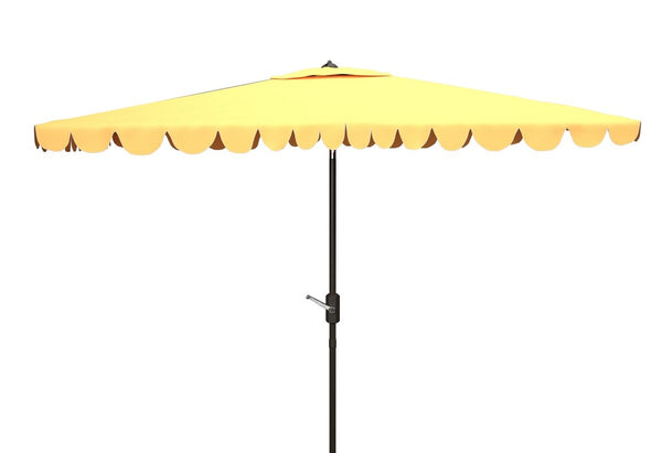 Safavieh Venice 6.5 X 10 Ft Rect Crank Umbrella Yellow Aluminum PAT8310D