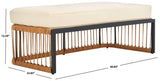 Safavieh Bola Bench Natural / Beige PAT9044A