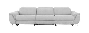 Vig Furniture Divani Casa Paul - Modern Grey Fabric Sofa With Electric Recliners For Ultimate Comfort & Style Grey  Vgkne9156-gry-4s
