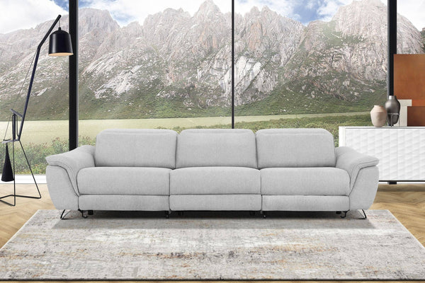 Vig Furniture Divani Casa Paul - Modern Grey Fabric Sofa With Electric Recliners For Ultimate Comfort & Style Grey  Vgkne9156-gry-4s