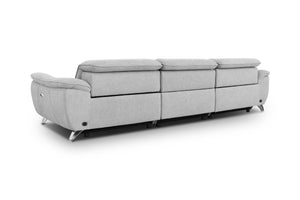 Vig Furniture Divani Casa Paul - Modern Grey Fabric Sofa With Electric Recliners For Ultimate Comfort & Style Grey  Vgkne9156-gry-4s