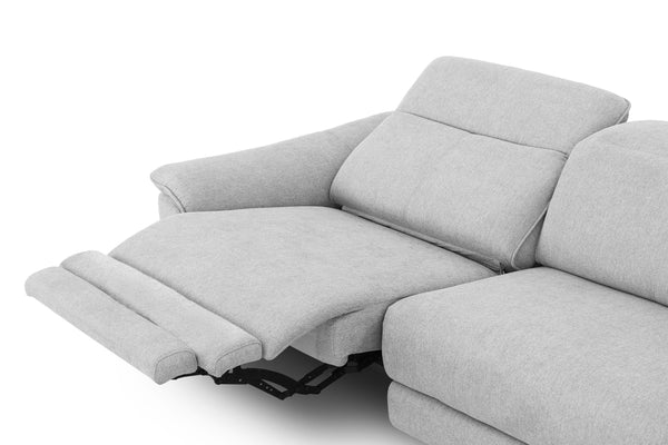Vig Furniture Divani Casa Paul - Modern Grey Fabric Sofa With Electric Recliners For Ultimate Comfort & Style Grey  Vgkne9156-gry-4s