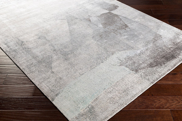 Surya Park Avenue Pav-2300 2' X 3' Hand Loomed Viscose Area Rug - Modern Style & Lustrous Sheen For Homes Slate Viscose Pav2303-810