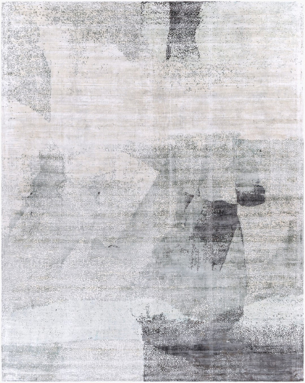 Surya Park Avenue Pav-2300 2' X 3' Hand Loomed Viscose Area Rug - Modern Style & Lustrous Sheen For Homes Slate Viscose Pav2303-810