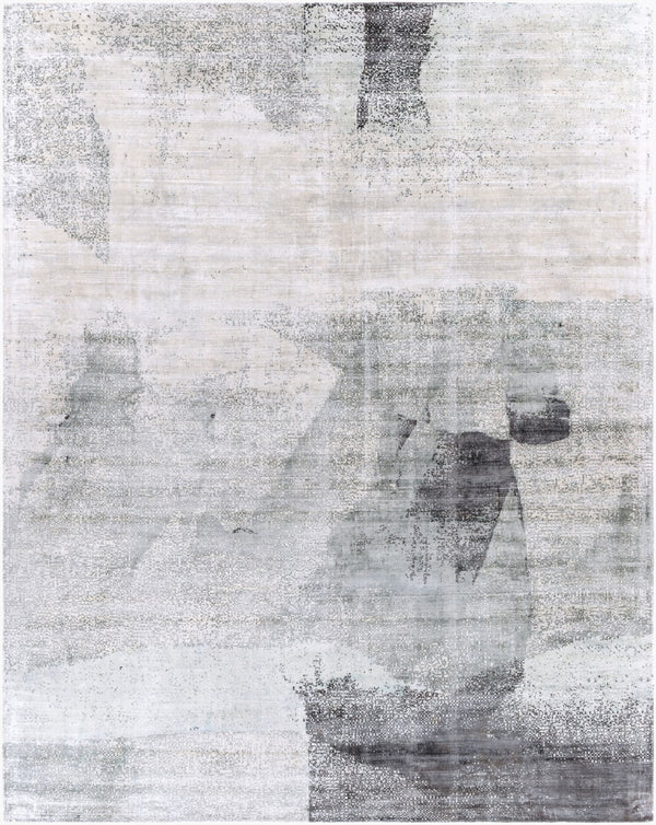 Surya Park Avenue Pav-2300 2' X 3' Hand Loomed Viscose Area Rug - Modern Style & Lustrous Sheen For Homes Slate Viscose Pav2303-810