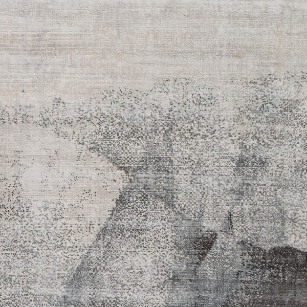 Surya Park Avenue Pav-2300 2' X 3' Hand Loomed Viscose Area Rug - Modern Style & Lustrous Sheen For Homes Slate Viscose Pav2303-810