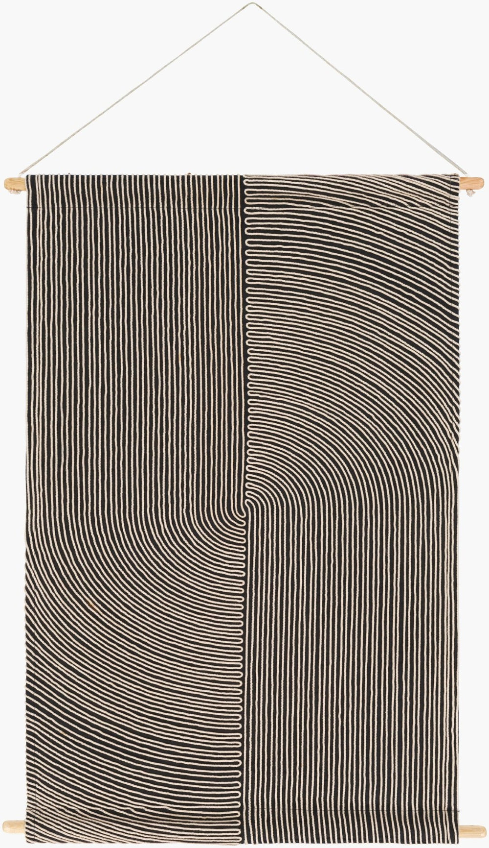 Livabliss Pax Cotton Wool Woven Wall Hanging Handcrafted Textile Art for Entryways and Living Rooms PAX1002-2436