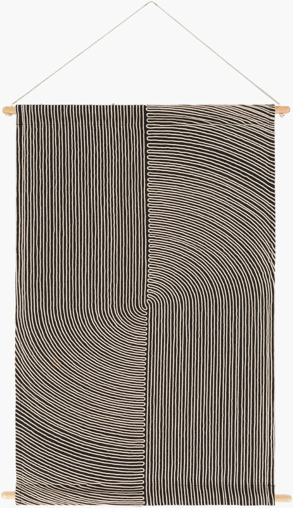Livabliss Pax Cotton Wool Woven Wall Hanging Handcrafted Textile Art for Entryways and Living Rooms PAX1002-2436