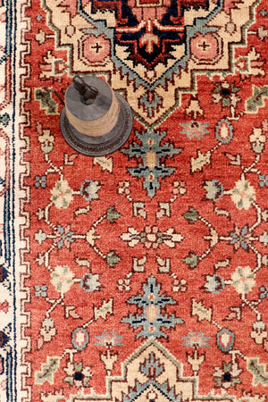 Pasargad Home Serapi Collection Hand-knotted Wool Area Rug In Elegant Rustic Earth Tones   Pb-10b Ivo 2.07x22