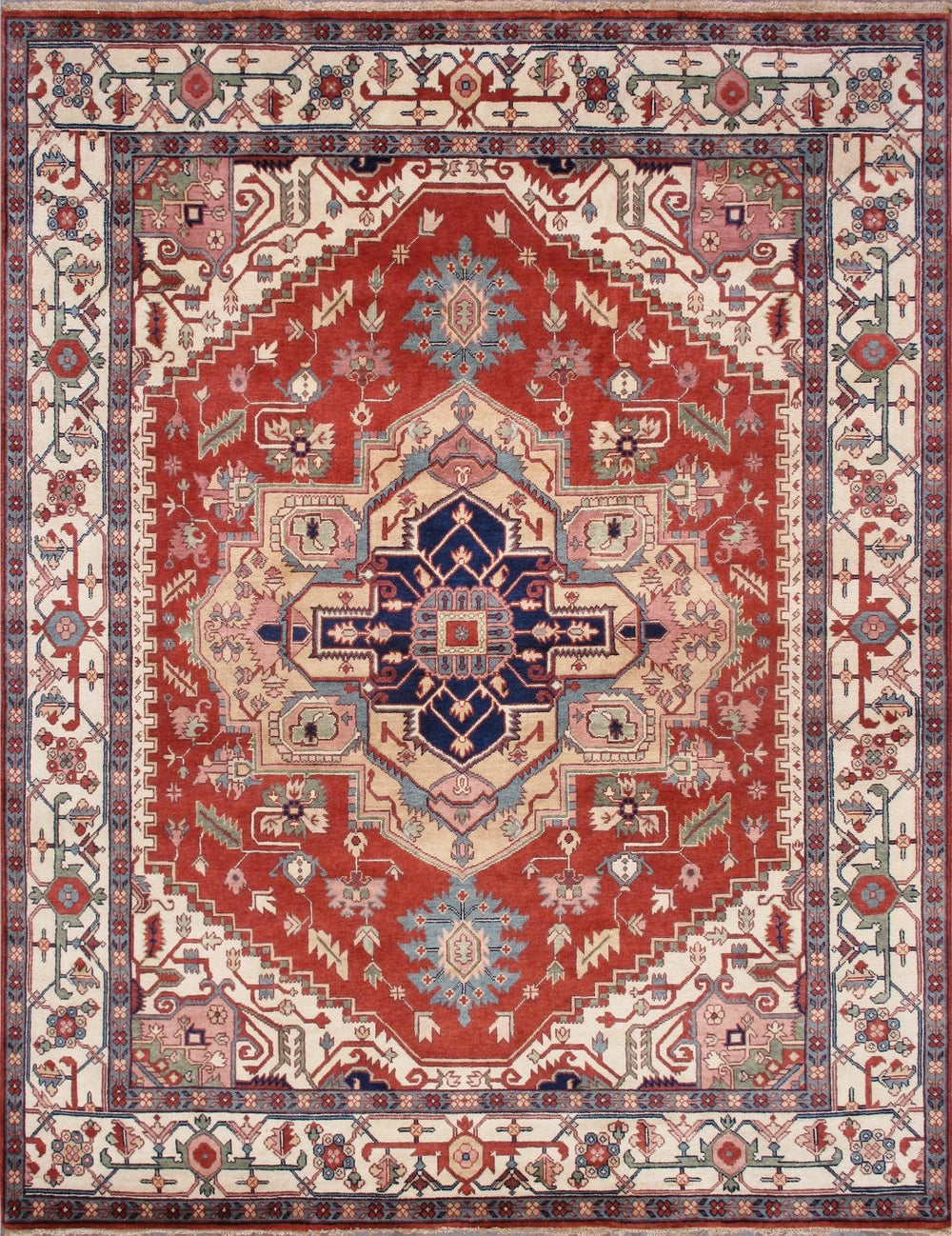 Pasargad Serapi Collection Hand-knotted Wool Area Rug - 14' X 14' - Traditional Elegance For Homes   Pb-10b Ivo 14x14