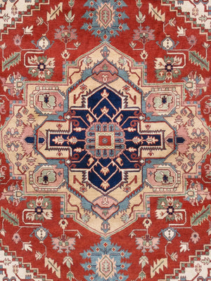 Pasargad Serapi Collection Hand-knotted Wool Area Rug - 14' X 14' - Traditional Elegance For Homes   Pb-10b Ivo 14x14