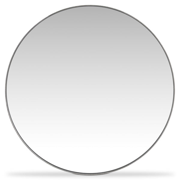 Bernhardt Bernhardt Tribeca Round Mirror 44" Rustic-Industrial Textured Steel Frame Barlow Finish, Versatile Accent 333335