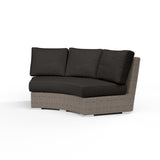 Coronado Curved Loveseat in Spectrum Carbon w/ Self Welt SW2101-CRV-48085 Sunset West