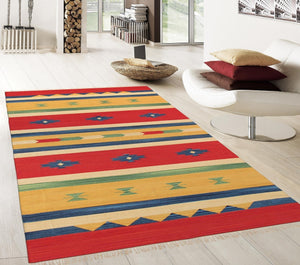 Pasargad Home Anatolian Collection Hand-woven Cotton Area Rug - Timeless Elegance For Any Room   Pbb-03 8x10