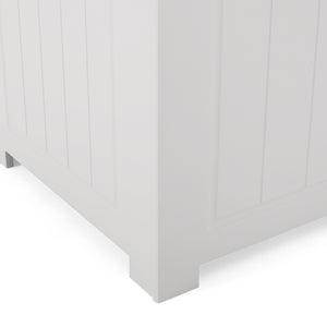 English Elm Christopher Knight Home® - BATHROOM Modern Light Grey Faux Wood Laundry Hamper with Flip-Top Lid, Vertical Slats, 20"W x 20.25"H 66608.00LGRY