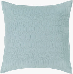 Surya Pebble Rustic 88"W X 92"L Quilt - Cozy Cotton & Polyester Blend, Transform Your Décor Today! Ice Blue Cotton,Cotton,Polyester,Polyfill Pbe1000-fqset