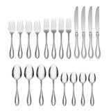 Lenox Oneida American Harmony 20 Piece Everyday Flatware Set, Service for 4 Metallic, STAINLESS METAL 2905020KL20