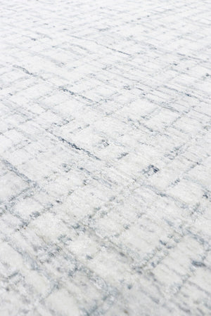 Pasargad Home Slate Collection Luxurious Hand-loomed Area Rug In Ivory And Blue, Modern Elegance   Pbfe-03 12x15