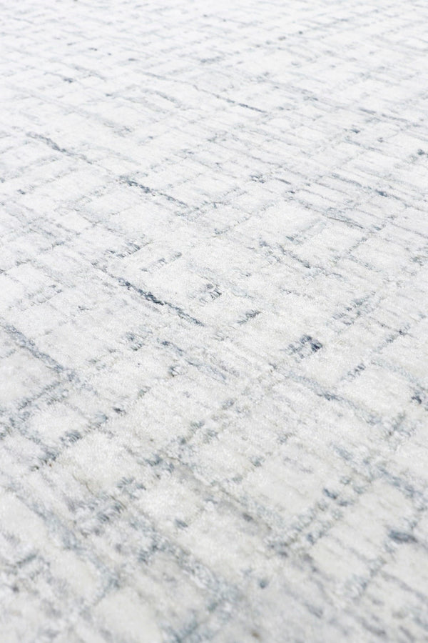 Pasargad Home Slate Collection Luxurious Hand-loomed Area Rug In Ivory And Blue, Modern Elegance   Pbfe-03 12x15