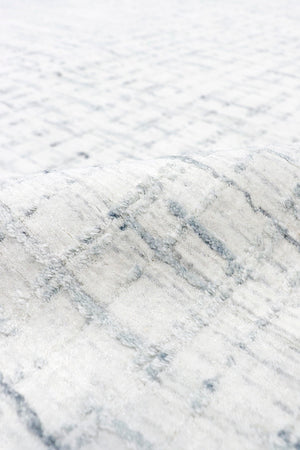 Pasargad Home Slate Collection Luxurious Hand-loomed Area Rug In Ivory And Blue, Modern Elegance   Pbfe-03 12x15