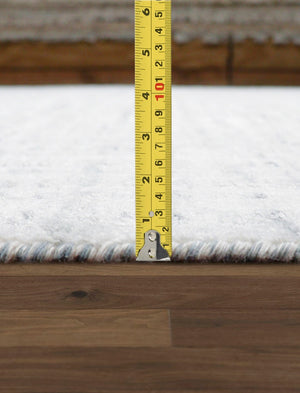 Pasargad Home Slate Collection Luxurious Hand-loomed Area Rug In Ivory And Blue, Modern Elegance   Pbfe-03 12x15