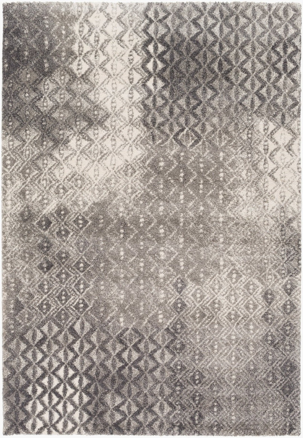 Livabliss Pembridge Belgian High Pile Polypropylene Accent Rug Mid Century Modern Entryway Decor Charcoal, Ivory 2' x 3'7" PBG1001-236