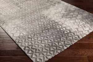 Livabliss Pembridge Belgian High Pile Polypropylene Accent Rug Mid Century Modern Entryway Decor Charcoal, Ivory 2' x 3'7" PBG1001-236