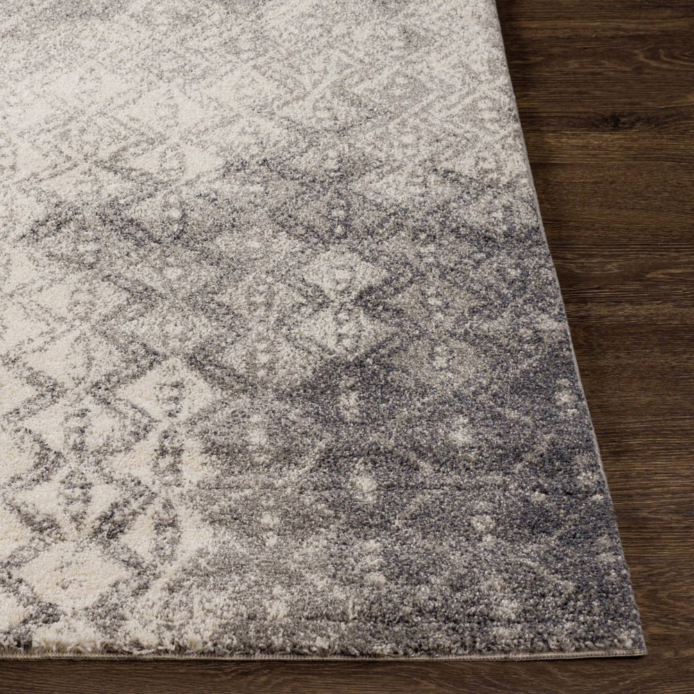 Livabliss Pembridge Belgian High Pile Polypropylene Accent Rug Mid Century Modern Entryway Decor Charcoal, Ivory 2' x 3'7" PBG1001-236
