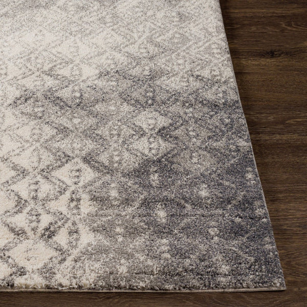 Livabliss Pembridge Belgian High Pile Polypropylene Accent Rug Mid Century Modern Entryway Decor Charcoal, Ivory 2' x 3'7" PBG1001-236