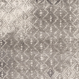 Livabliss Pembridge Belgian High Pile Polypropylene Accent Rug Mid Century Modern Entryway Decor Charcoal, Ivory 2' x 3'7" PBG1001-236