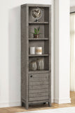 Parker House Tempe - Grey Stone 22 In. Open Top Bookcase Grey Stone Solid Pine Plank / Pine Solids / Birch Veneers TEM#320-GST